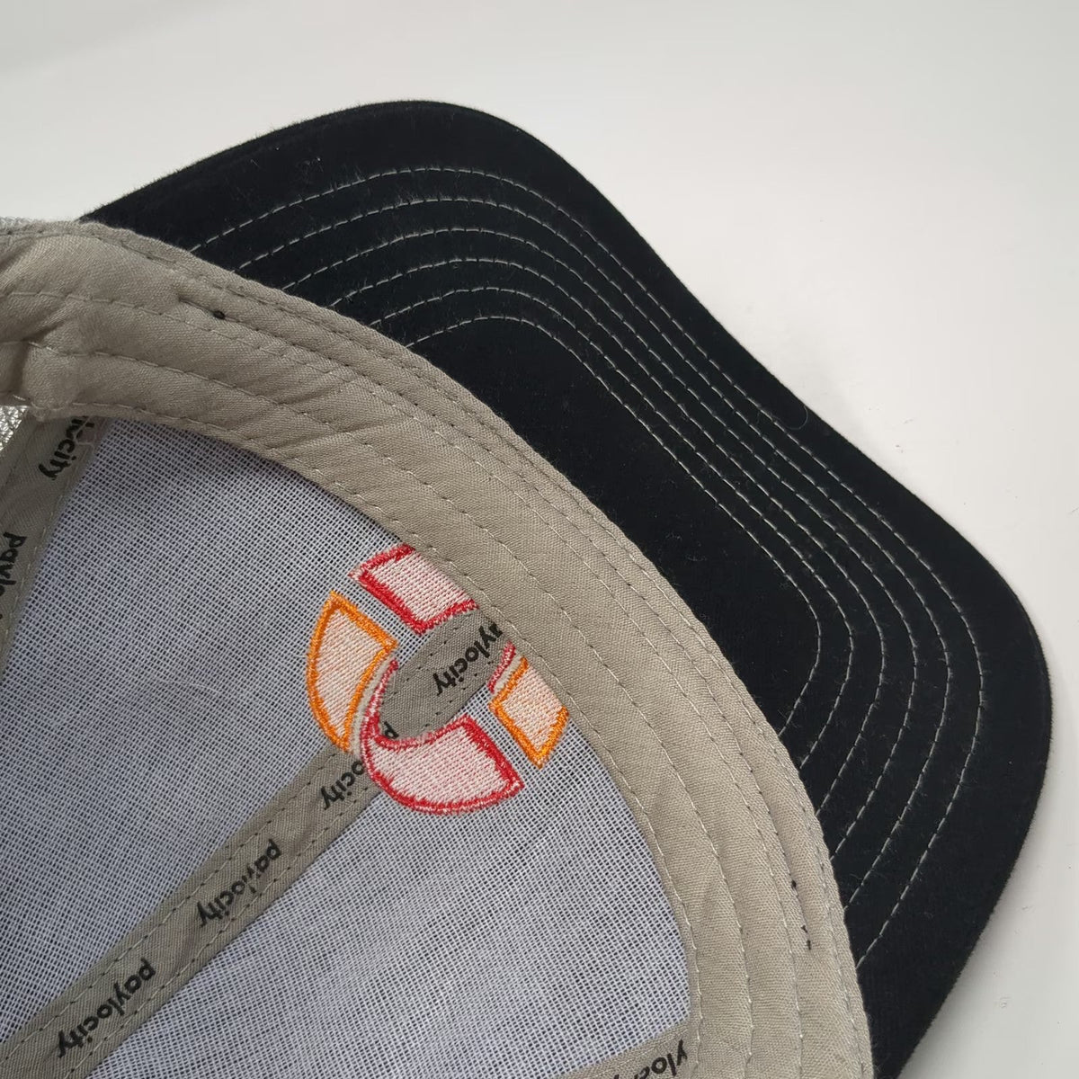 Paylocity Snapback Trucker Hat Black Gray Mesh One Size Corporate Logo Software