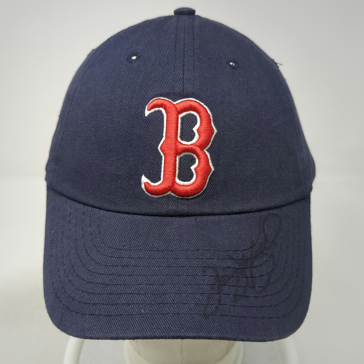 Boston Red Sox MLB Blue Baseball Cap OS Embroidered Logo Slideback Autograph