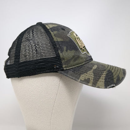 Jason Aldean Trucker Hat Green One Size Camo Burnin It Down Mesh Distressed