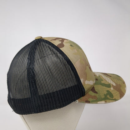 The Car Doctor Snapback Mesh Back Trucker Hat Camo One Size Yupoong