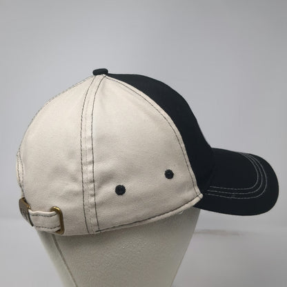 Caterpillar CAT Baseball Cap Black Beige One Size Contrast Stitch Logo Work Hat