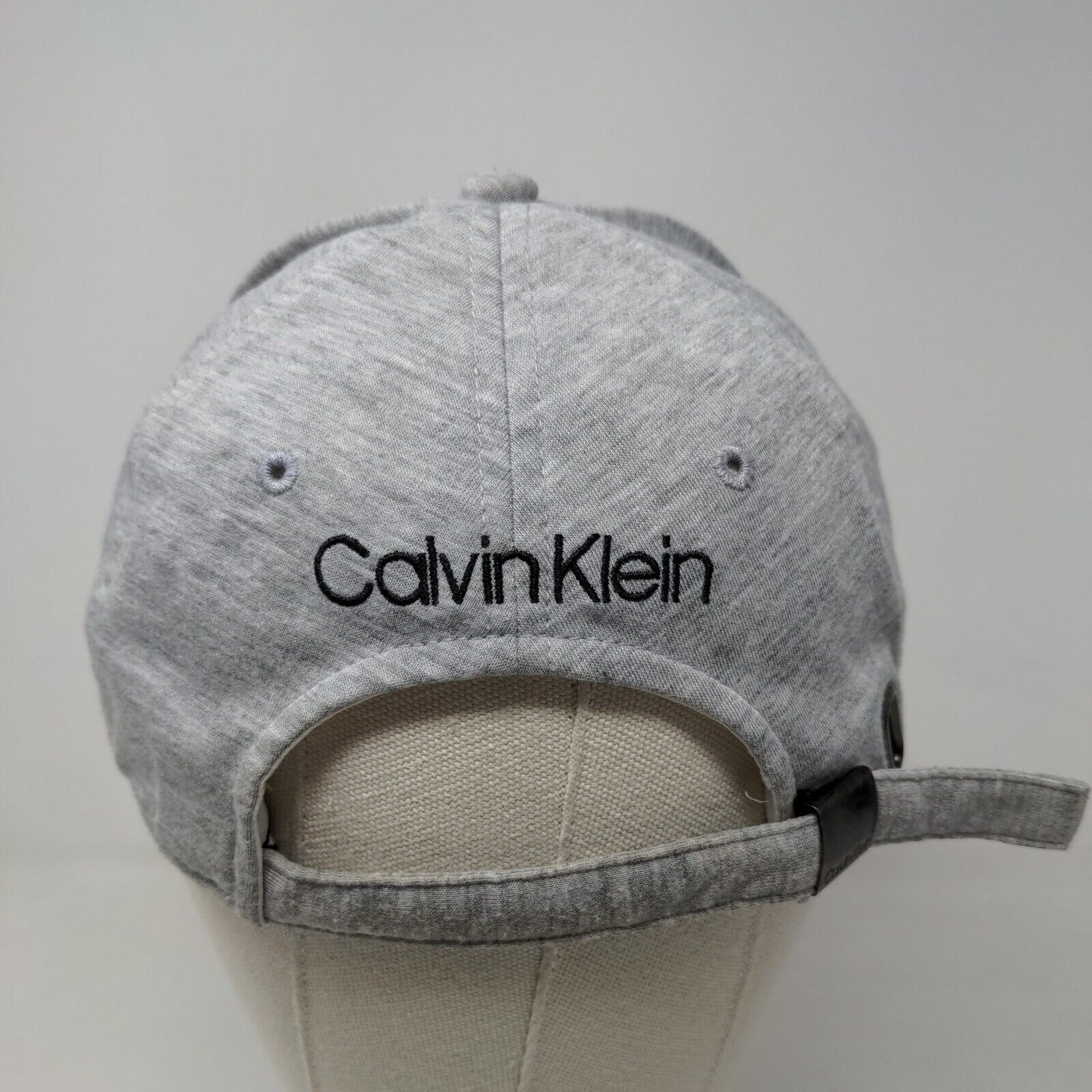 Calvin Klein Men's Slideback Hat Gray Size Os Embroidered Logo Poly Blend