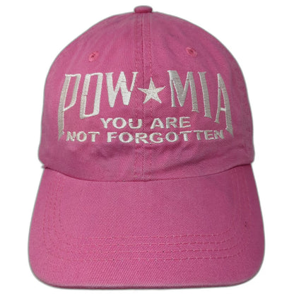 Alternative POW MIA You Are Not Forgotten Hat Pink OSFM Baseball Cap Slideback