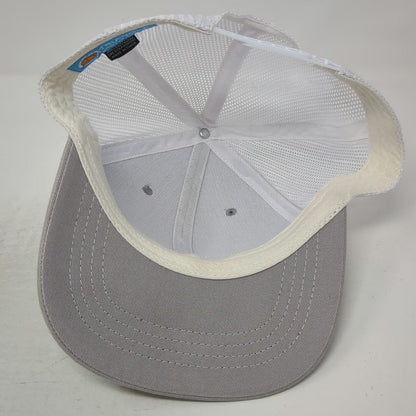Triangle Trucker Hat Gray One Size Ocean City NJ Wave Patch Mesh Snapback Hat