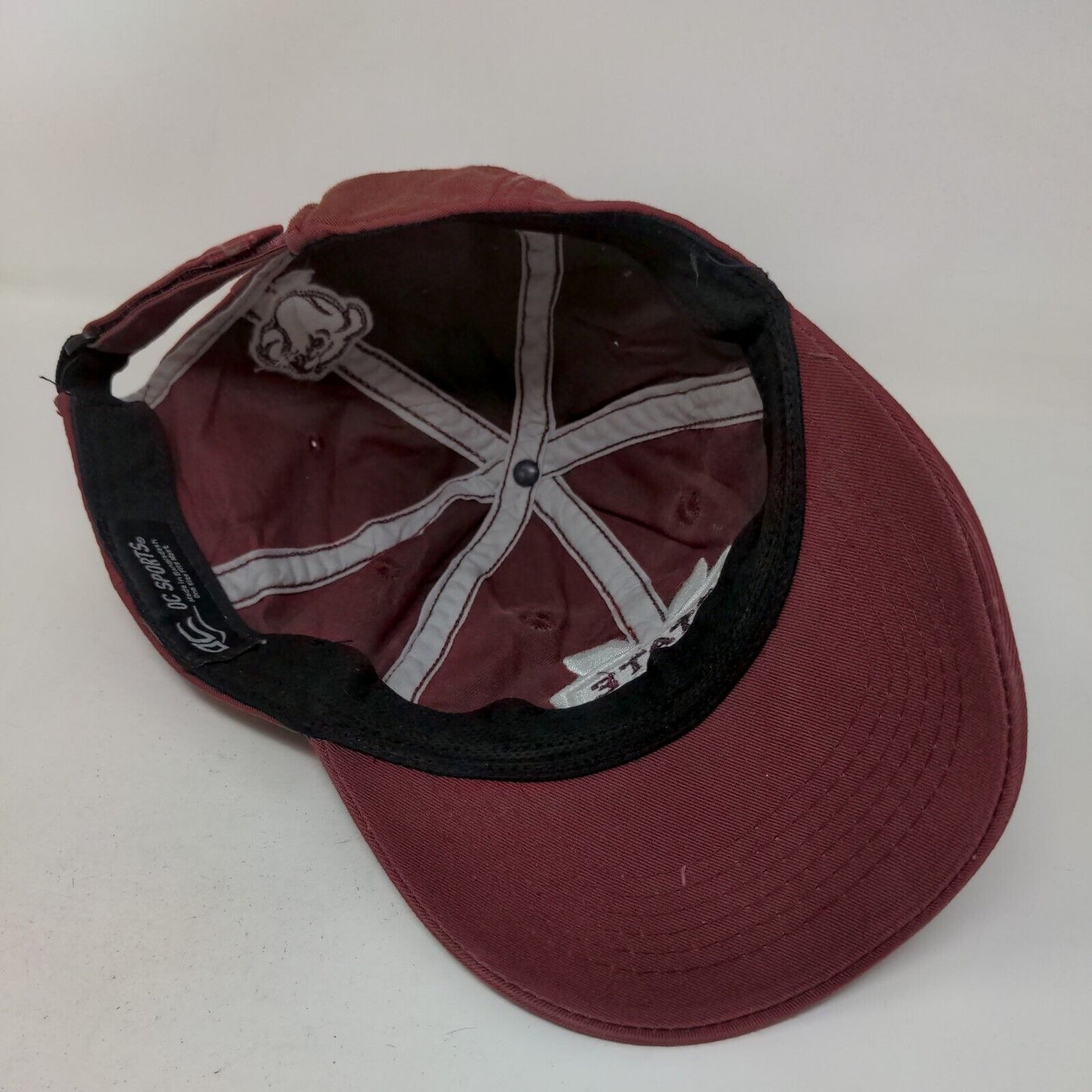 OC Sports Men's Strapback Hat Red OSFM Embroidered Mississippi State Bulldogs