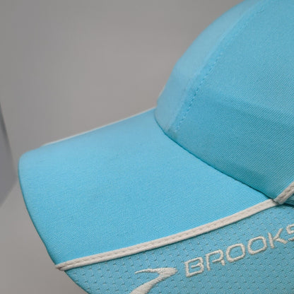 Brooks Strapback 5 Panel Cap Blue One Size Adjustable Embroidered Polyester