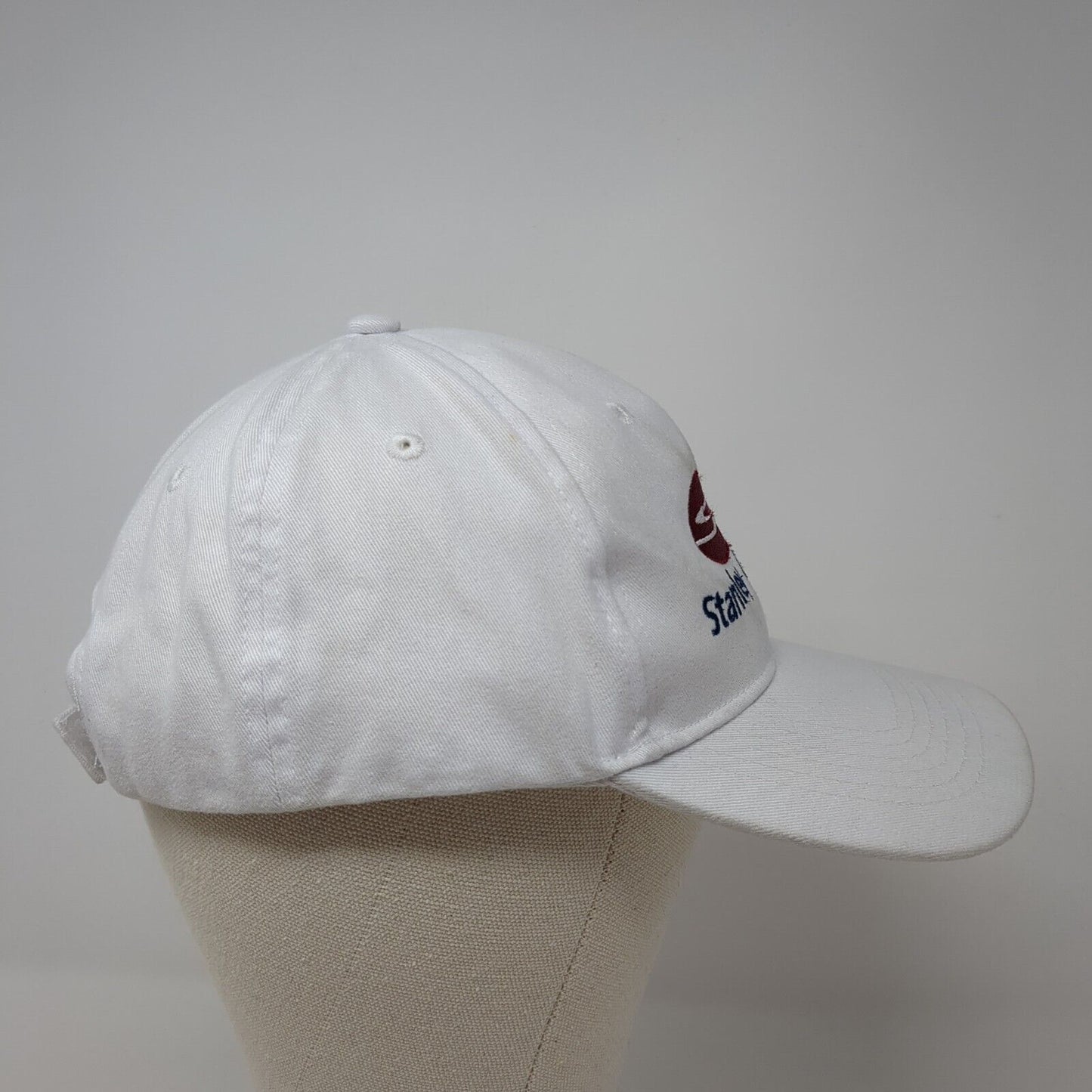Stanley Consultants Strapback Hat White One Size Adjustable Pacific Headwear