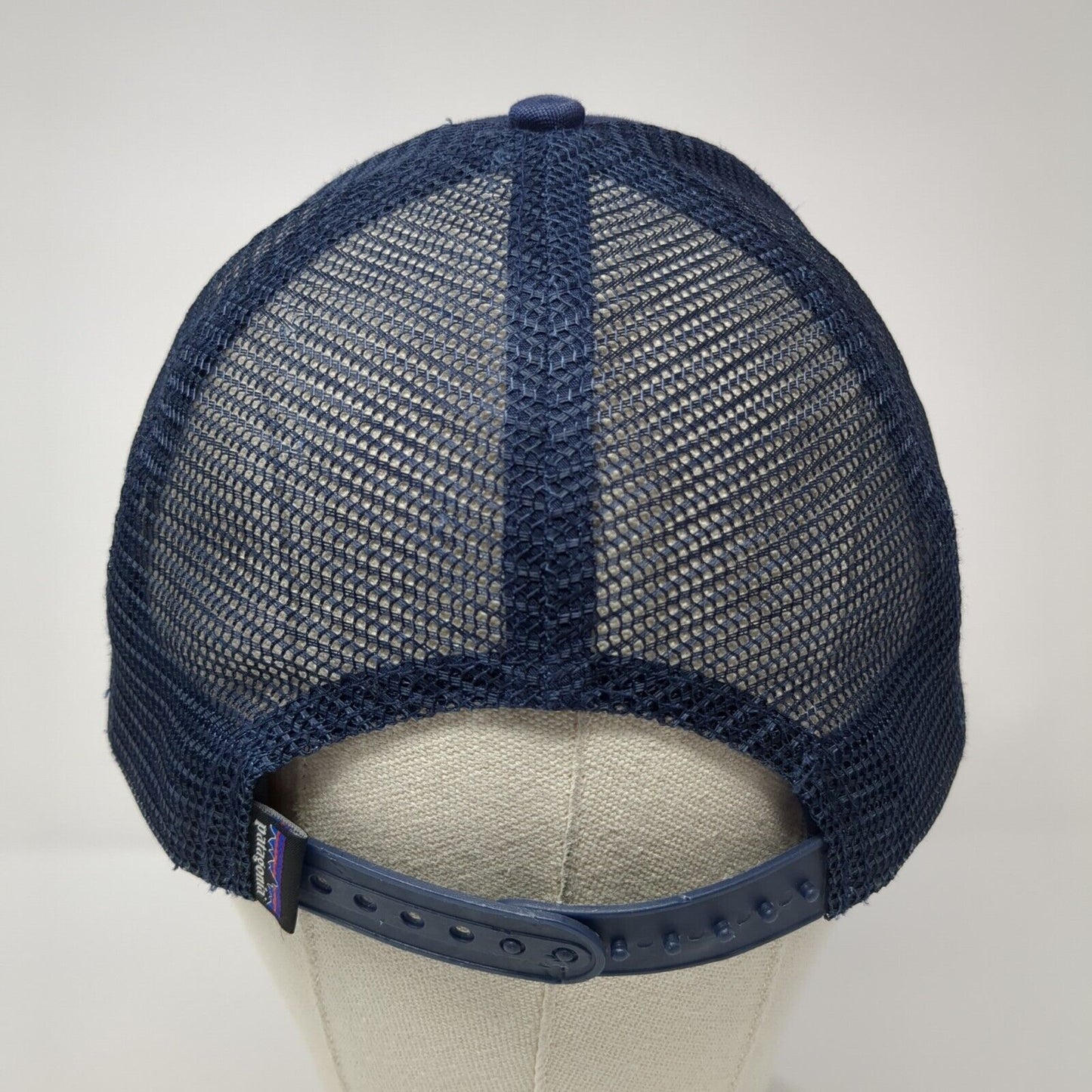 Patagonia Snapback Trucker Hat Blue One Size Adjustable Embroidered Mesh Back