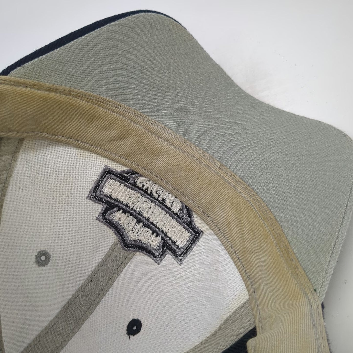 Harley-Davidson Baseball Cap Blue One Size Strapback Logo Shield Embroidered Hat