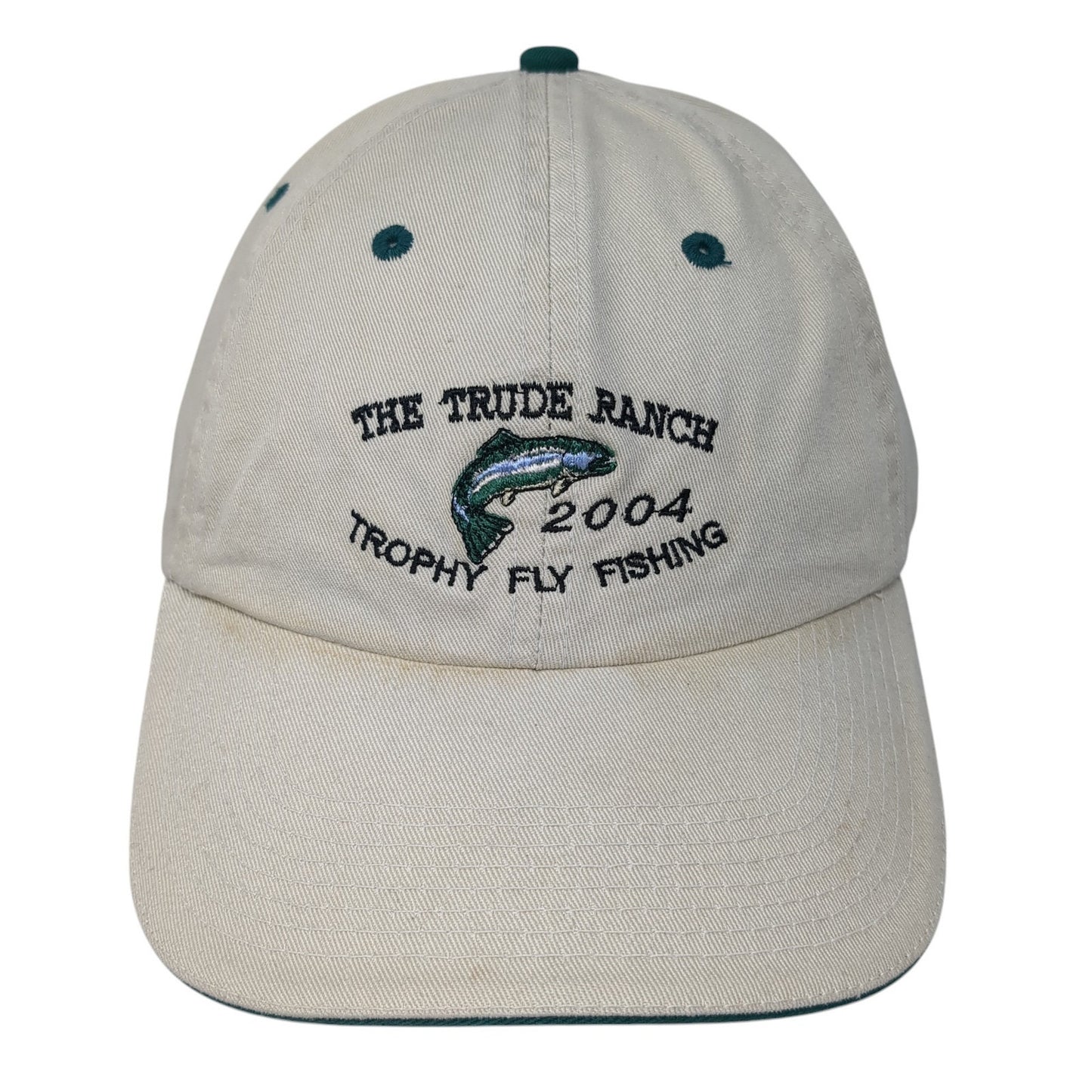 The Trude Ranch 2004 Trophy Fly Fishing Baseball Cap Beige One Size Fahrenheit