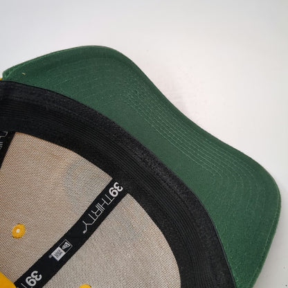 Green Bay Packers NFL New Era Hat Yellow Green M 39THIRTY Stretch Fit Brim