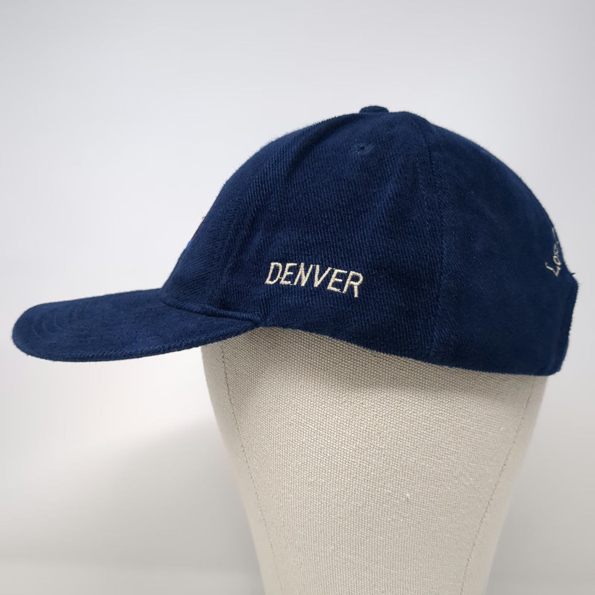 Hard Rock Cafe Denver Blue Baseball Cap One Size Love All Serve All Hat Cotton