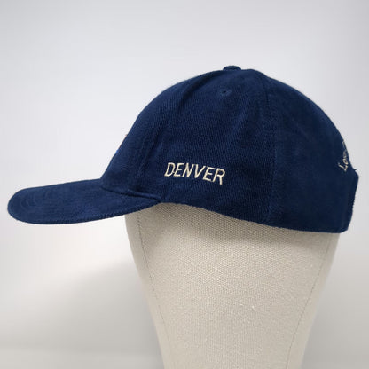 Hard Rock Cafe Denver Blue Baseball Cap One Size Love All Serve All Hat Cotton