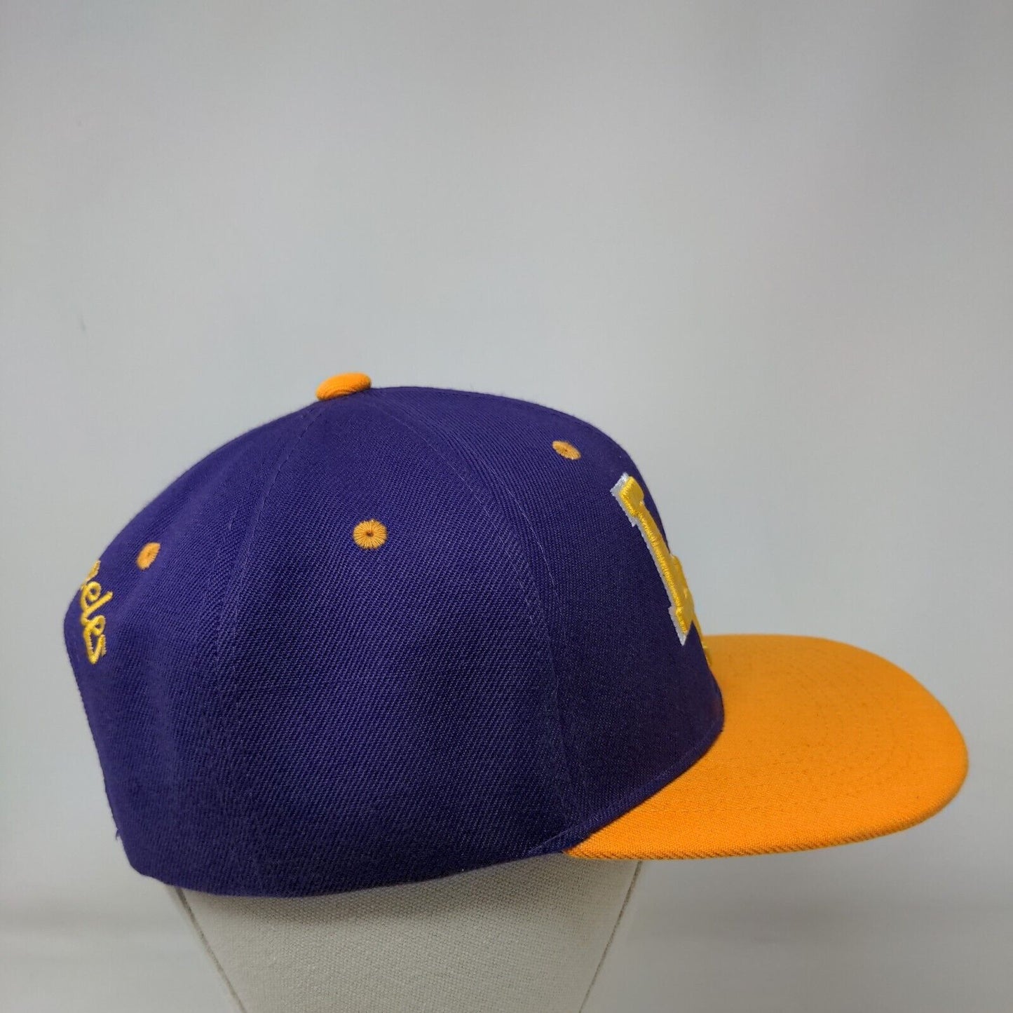 LA Los Angeles Snapback Hat Multi One Size Embroidered Colorblock