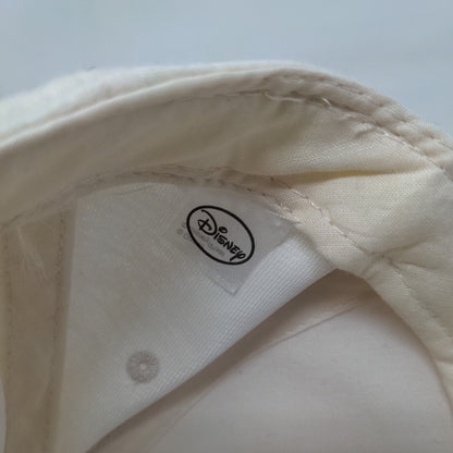 Minnie Mouse Fitted Hat Cream One Size Solid Vent Holes 5 Panel Disney