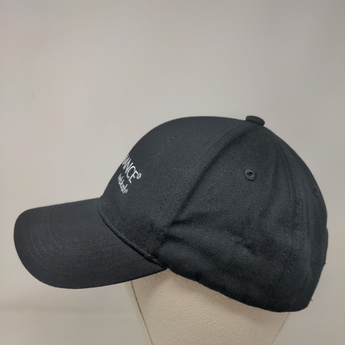 Performance by Blush Snapback Hat Black One Size Adjustable Embroidered Cotton