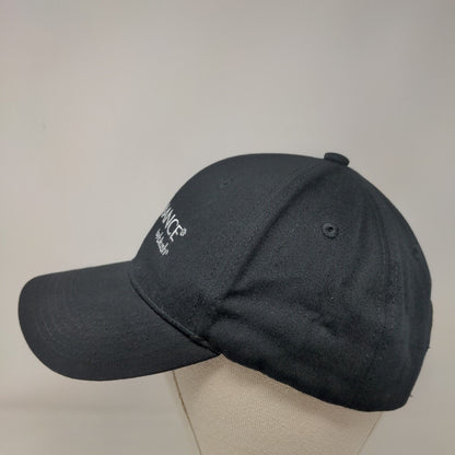 Performance by Blush Snapback Hat Black One Size Adjustable Embroidered Cotton