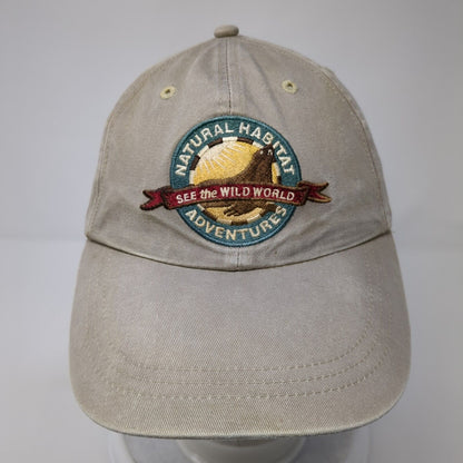 National Habitat Adventures See The Wild World Strapback Hat Tan One Size Ouray