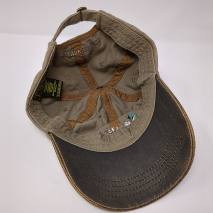 Resaca De La Palma State Park Slideback Hat Brown One Size Embroidered