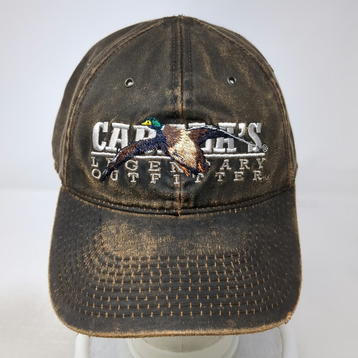 Cabela's Brown One Size Baseball Cap Mallard Duck Legendary Outfitter Hat