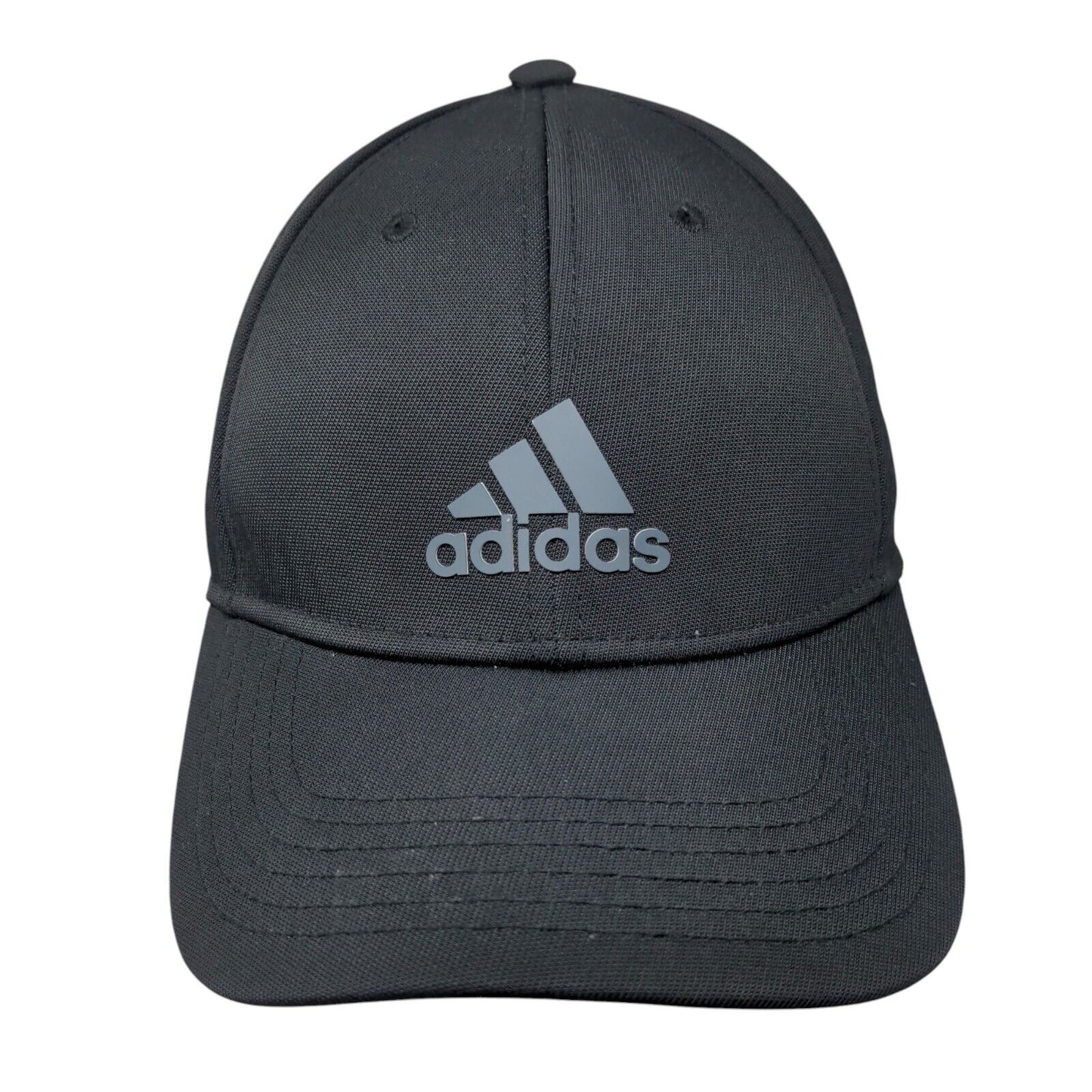 Adidas Strapback Hat Black One Size Adjustable Vented Holes 6 Panel