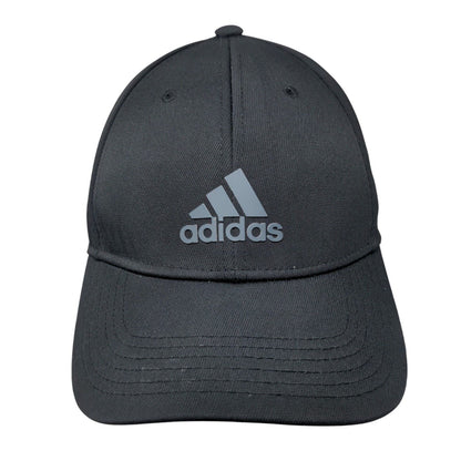 Adidas Strapback Hat Black One Size Adjustable Vented Holes 6 Panel