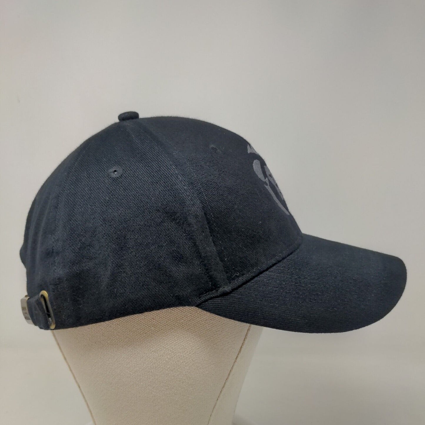 Port & Company Men's Slideback Hat Black Embroidered Kymera Lion Logo