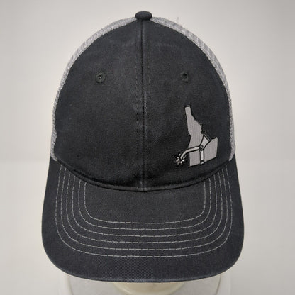 Idaho Snapback Mesh Back Trucker Hat Black One Size Colorblock 6 Panel