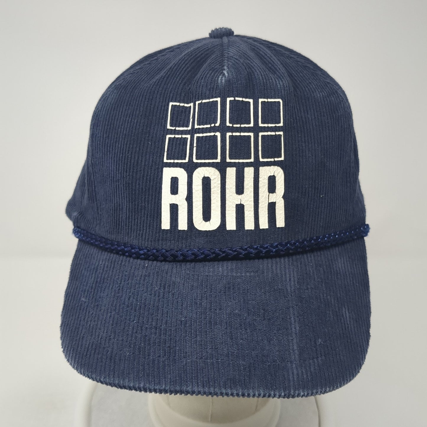 Rohr Snapback Hat Blue One Size Adjustable Corduroy Rope 6 Panel Mohr's