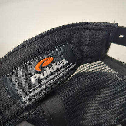 Pukka Marathon Pipe Line LLC 811 Logo Trucker Hat Black One Size Snapback Mesh