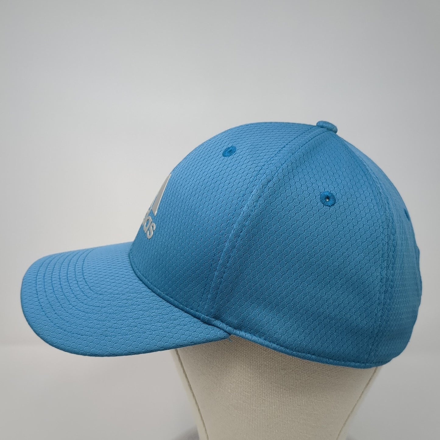 Adidas Strapback Baseball Cap Blue One Size Adjustable Embroidered 6 Panel