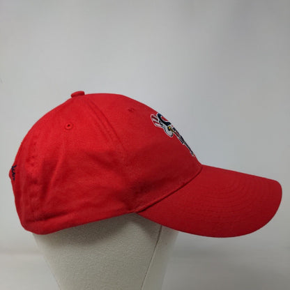 APC Men's State Island Yankees Strapback Hat Red OSFA Embroidered Logo Cotton