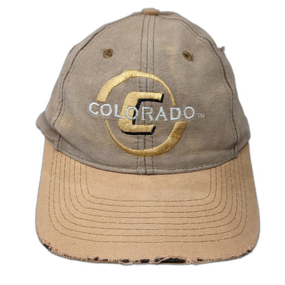 Colorado Buffaloes NCAA Ahead Beige One Size Cap Slideback Green Undervisor Hat