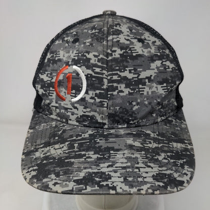 Custom Truck One Source Refuse Snapback Trucker Hat Gray Camo One Size