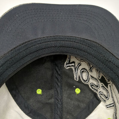 Mossy Oak Baseball Cap Green Black White M Camo Stretch Fit Embroidered Hat