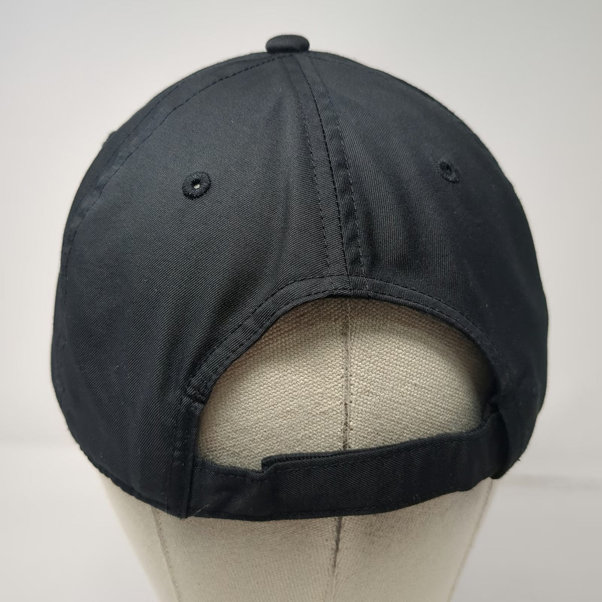 Nike Baseball Cap Black OSFM Dri-FIT Heritage86 Swoosh Strapback Sport Golf Hat