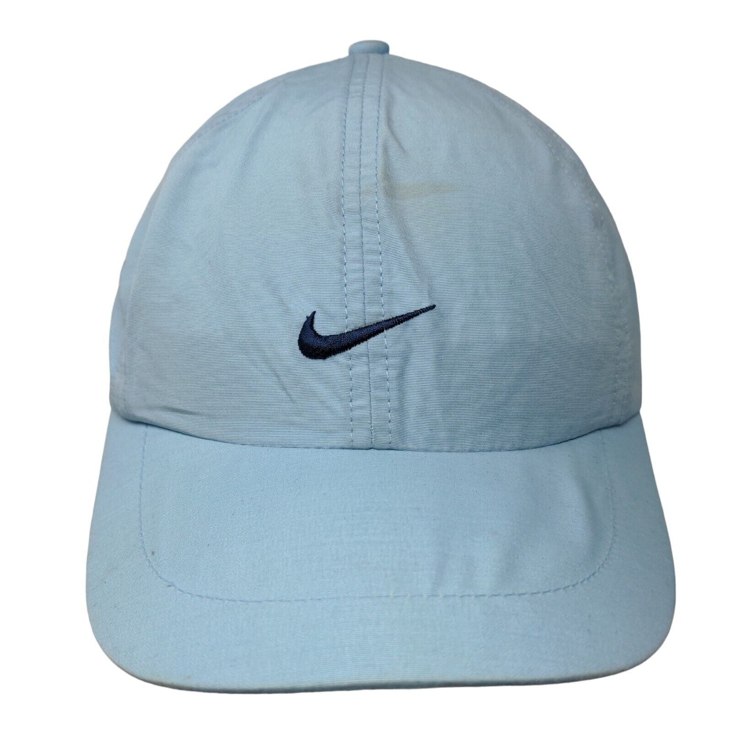 Nike Slideback Hat Blue OSFA Adjustable Embroidered Swoosh Logo 6 Panel