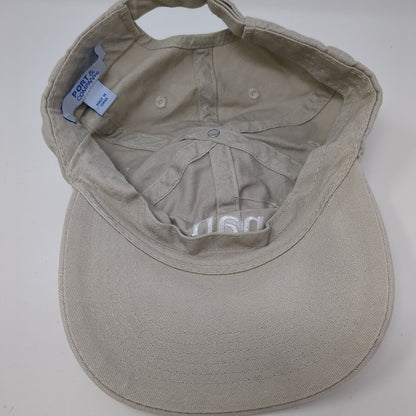 Nah Slideback Hat Tan One Size Adjustable Embroidered Port & Company