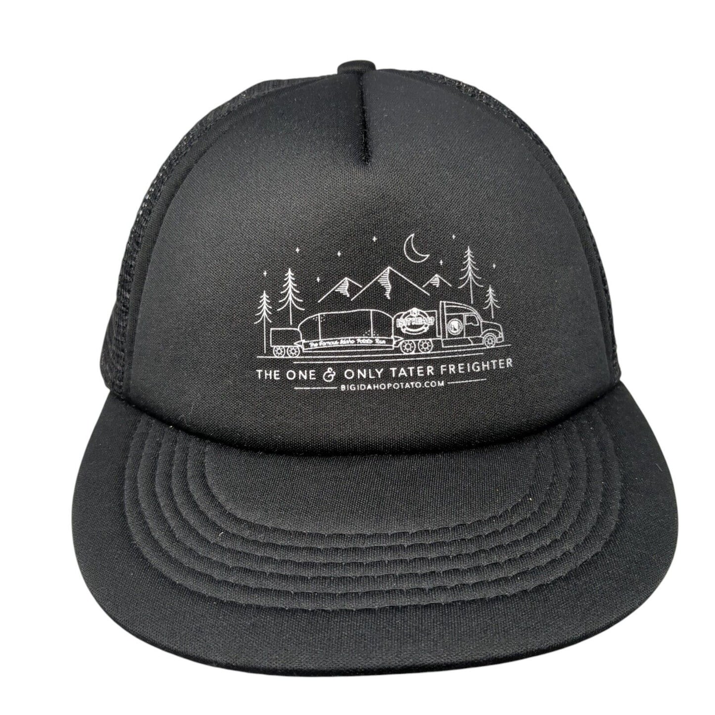 The One & Only Tater Freighter Snapback Trucker Hat Black One Size