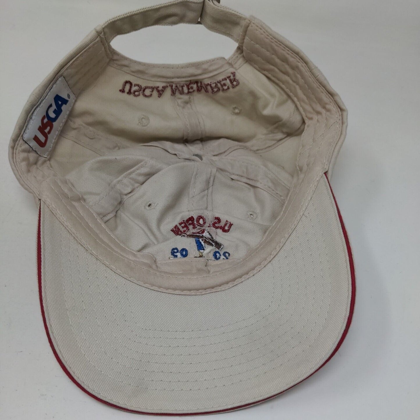 2009 US Open Bethpage Black Slideback Hat Tan One Size USGA Member