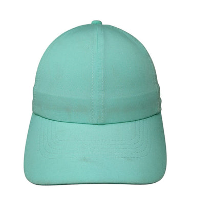 Unbranded Strapback Hat Green One Size Adjustable Perforated Blank