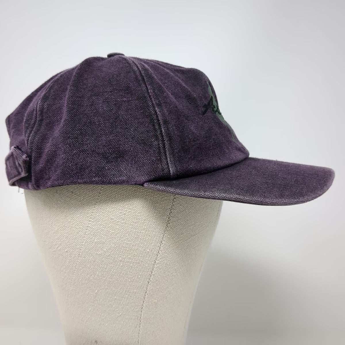 Purple Aspen Horse Rider Embroidery Cotton Strapback One Size Baseball Cap Hat