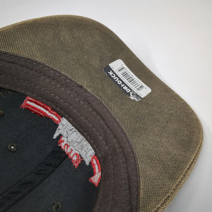 DRI DUCK Baseball Cap Brown One Size Running Buck Embroidery Waxy Cotton Hat