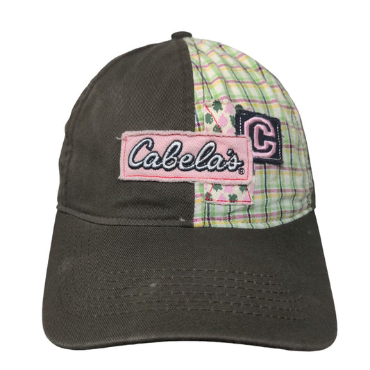 Cabela's Adult/Youth Strapback Hat Brown Small Embroidered Logo Noble Wear