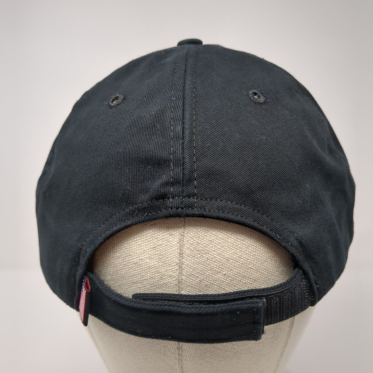 Data Flute Strapback Hat Black One Size Adjustable Embroidered Graffiti
