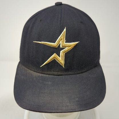 Houston Astros MLB New Era Baseball Cap Blue 7 3/8 Wool Diamond Collection Star