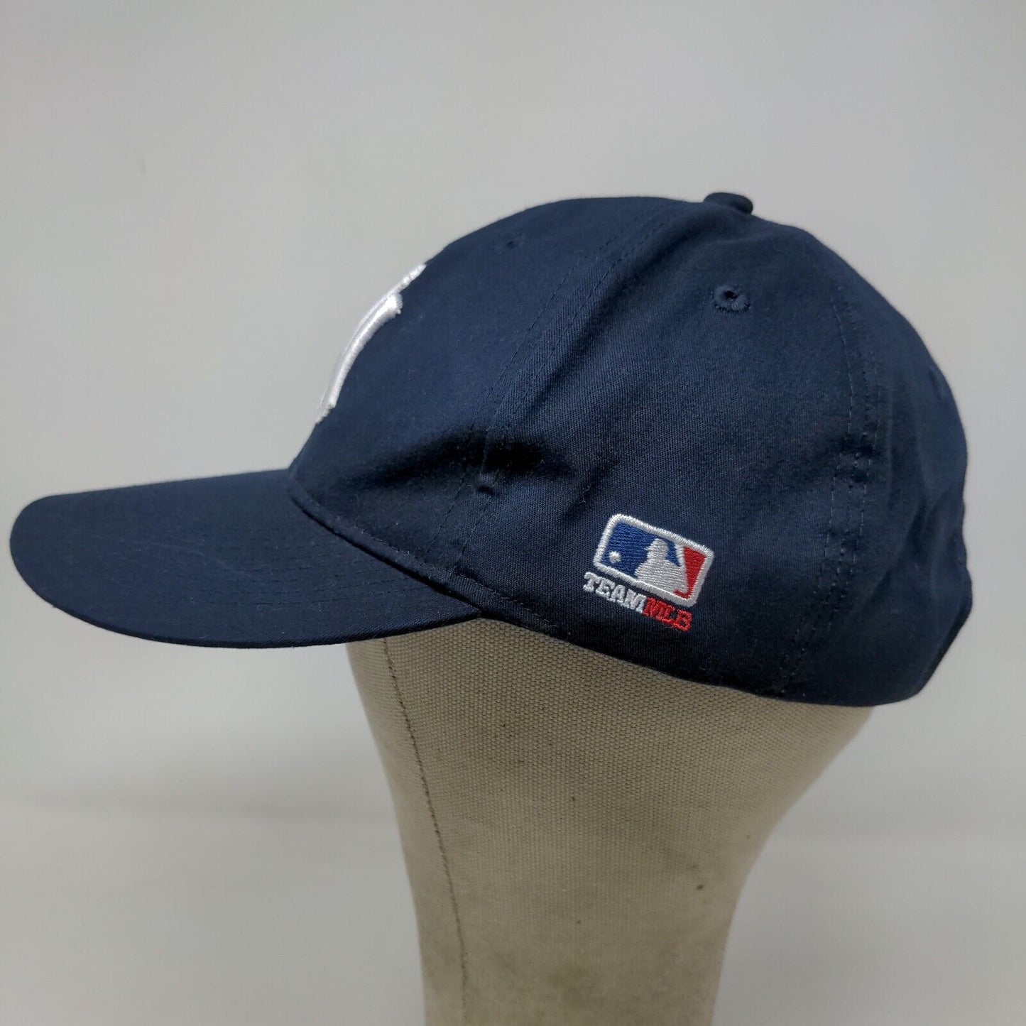 OC Sports Men's Strapback Hat Blue OSFM Embroidered New York Yankees Logo