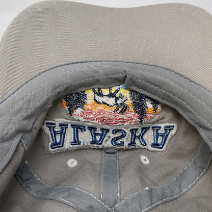 Wear U Been Baseball Cap Gray One Size Alaska Moose Sunset Contrast Stitch Hat