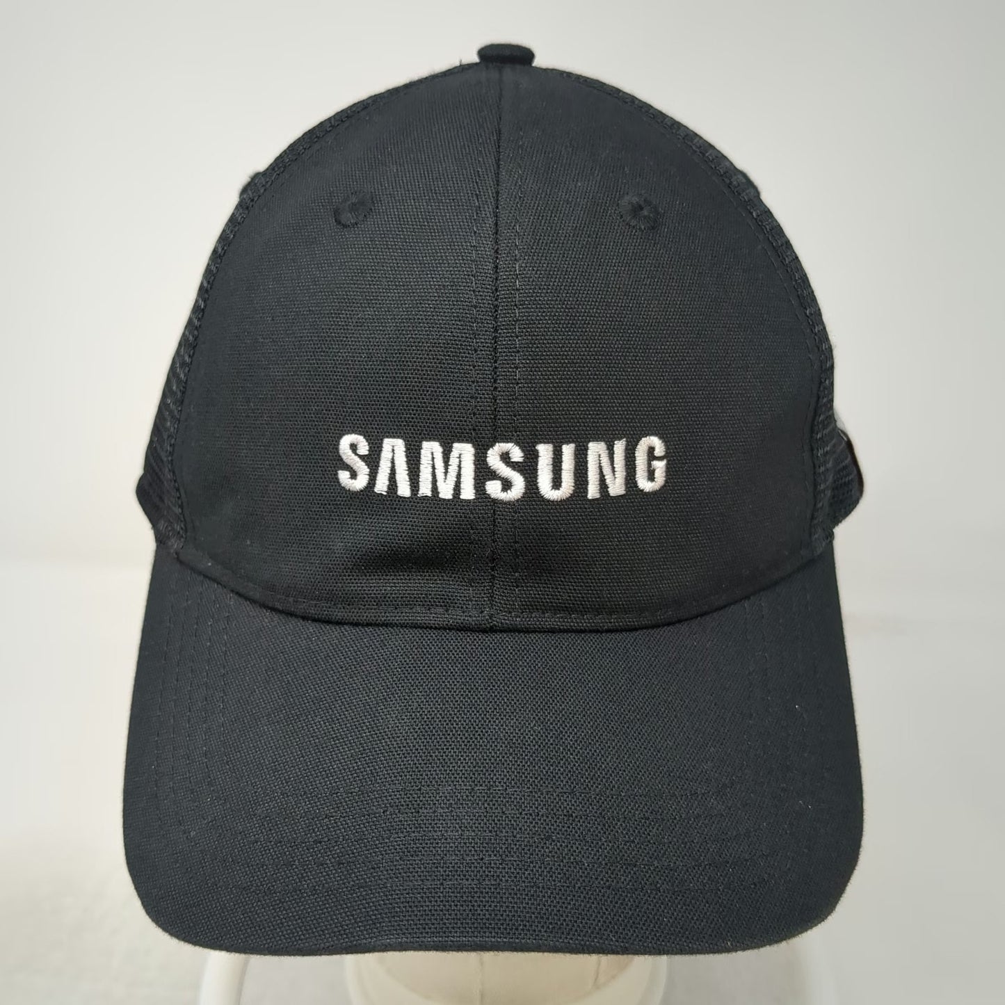 Carhartt Trucker Hat Black One Size Samsung Corporate Logo Mesh Back Snapback