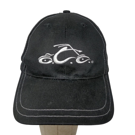 Orange County Choppers Men's Strapback Hat Black OSFA Embroidered Logo Cotton